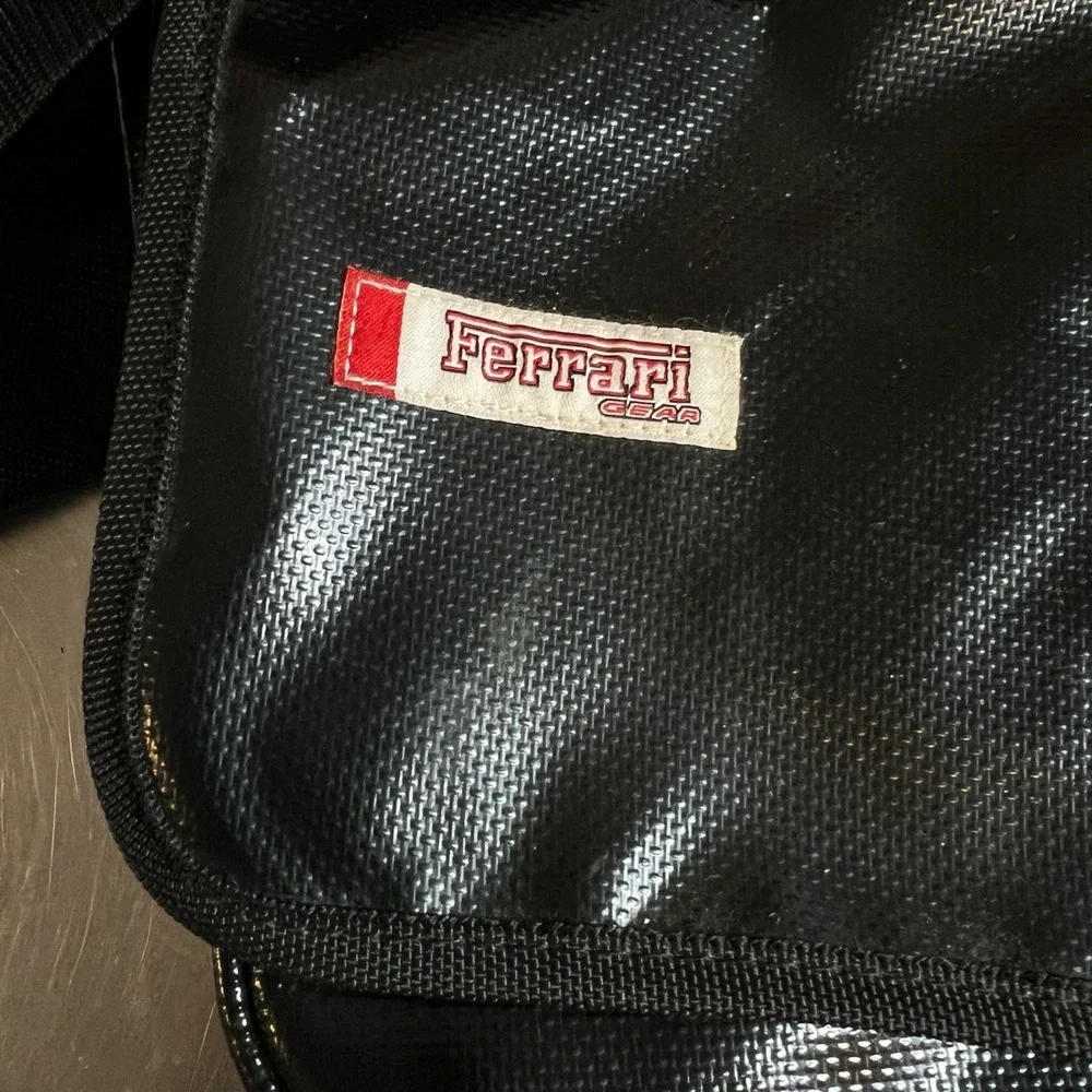 Ferrari Gear Messenger Bag‎ Black Racing Graphic Laptop Crossbody